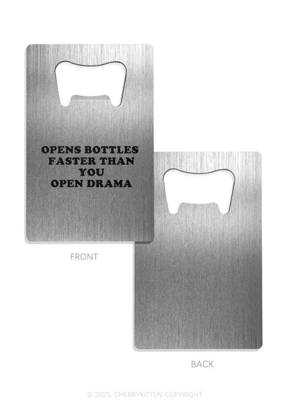 Open Drama Y2K Credit Card Bottle Openers Cherrykitten