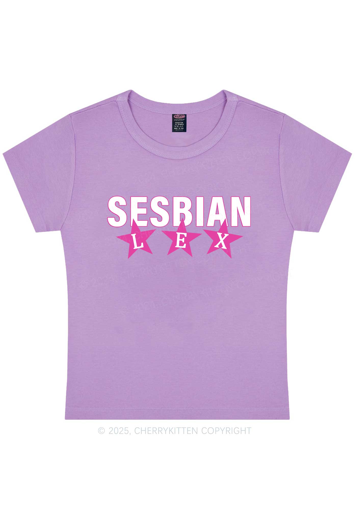 Sesbian Lex Y2K Baby Tee Cherrykitten