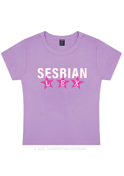 Sesbian Lex Y2K Baby Tee Cherrykitten