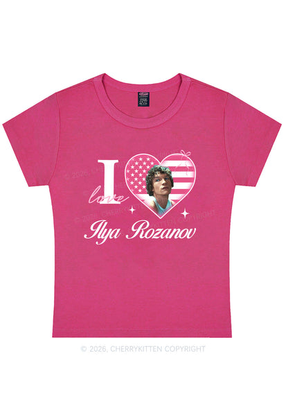 I Love IR HR Y2K Baby Tee Cherrykitten