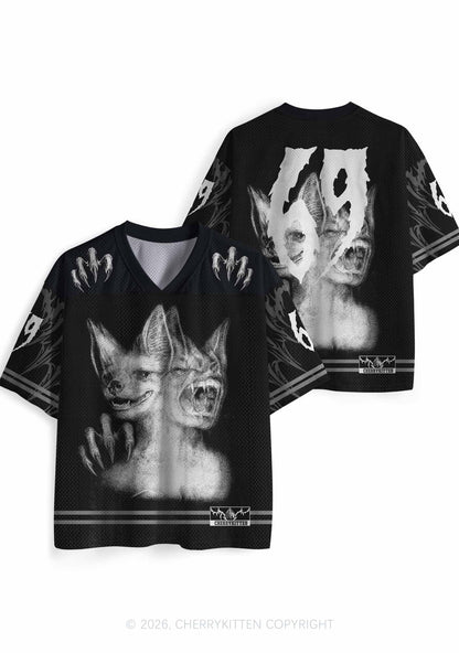 Halloween Two Head Monster Y2K Sport Jersey Shirts Cherrykitten