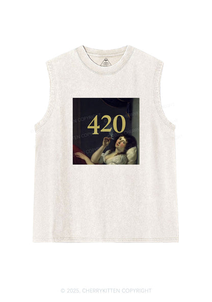 Four Twenty Y2K Washed Tank Cherrykitten