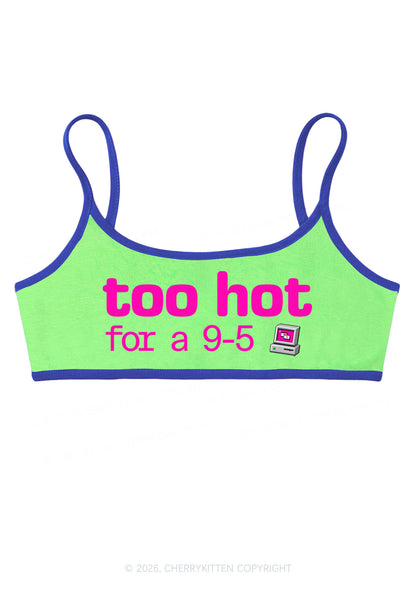 Too Hot For Nine To Five Y2K Super Crop Cami Cherrykitten