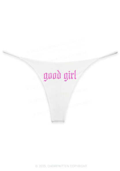Glitter Good Girl Y2K Bikini String Thong Cherrykitten