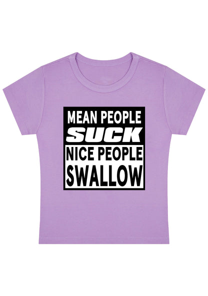 Curvy Nice People Swallow Baby Tee