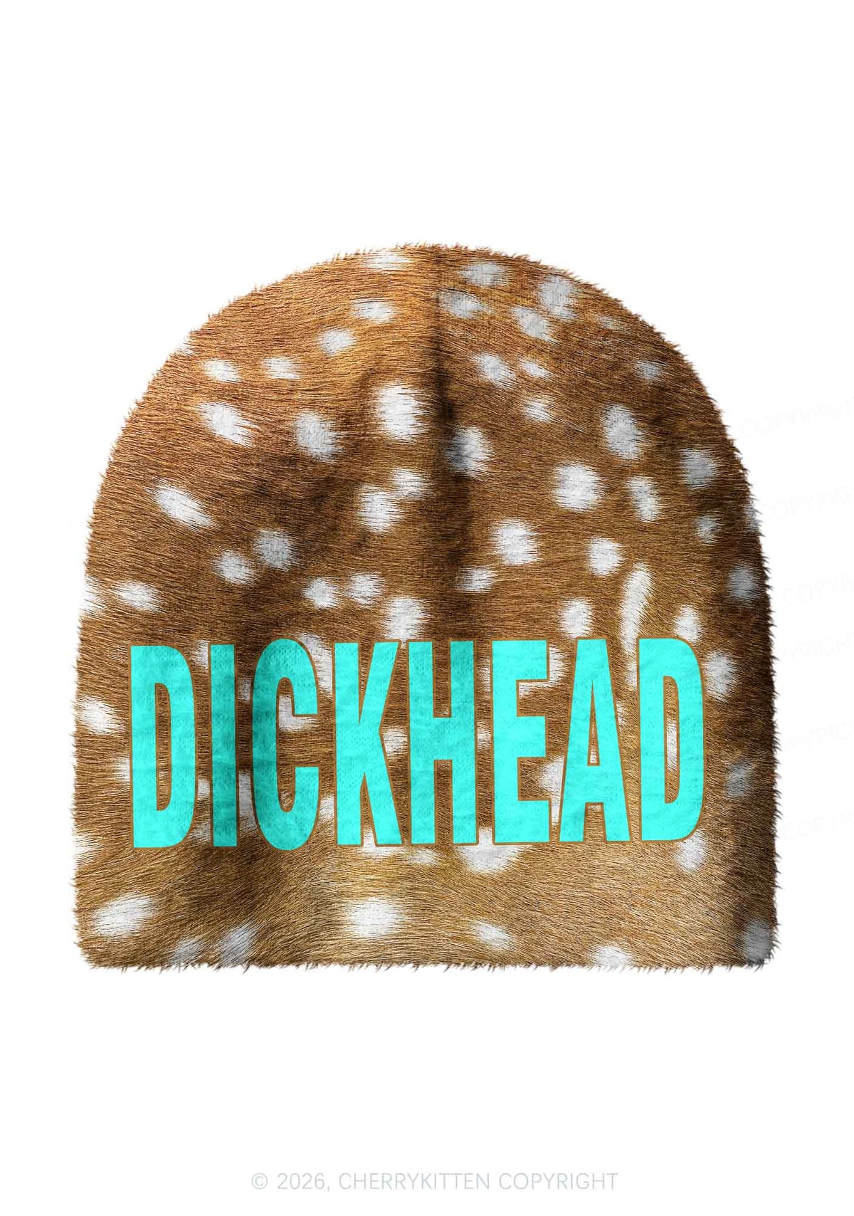 Dxxkhead Deer Dots Y2K Print Knit Beanie Cherrykitten