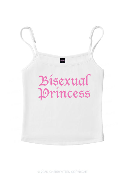 Bisexual Princess Pride Y2K Spaghetti Strap Cami Cherrykitten