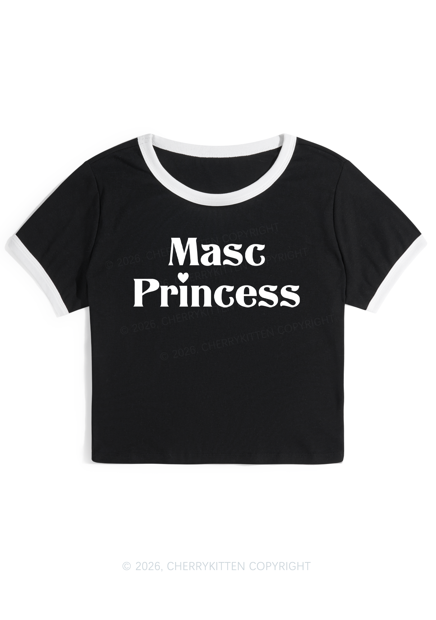 Masc Princess Pride Y2K Ringer Tee Cherrykitten