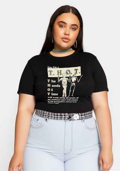 Curvy I'm A Thot Y2K Baby Tee Cherrykitten