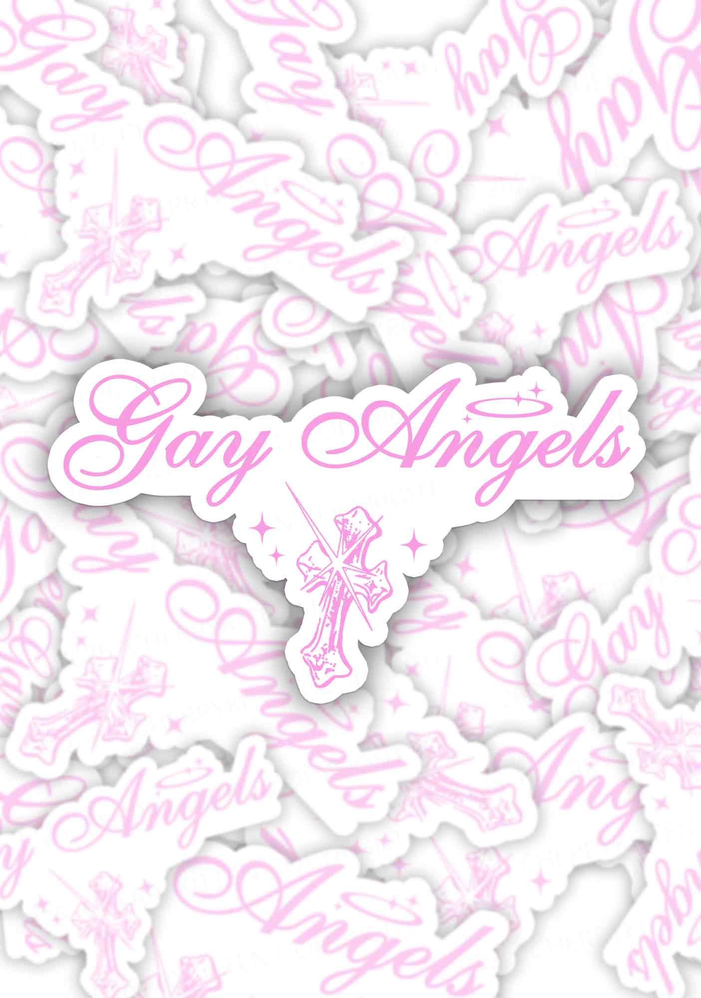 Gay Angels Pride 1pc Y2K Sticker Cherrykitten
