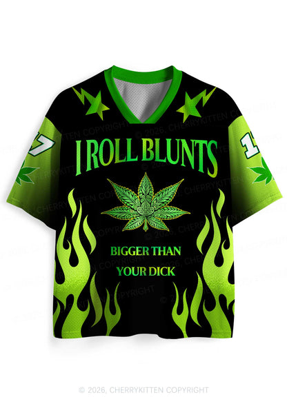 I Roll Blunts Y2K Sport Jersey Shirts Cherrykitten