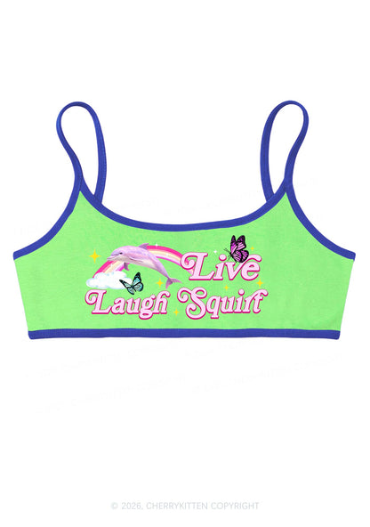Live Laugh Squirt Y2K Super Crop Cami Cherrykitten