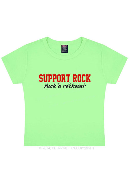 Support Rock Y2K Baby Tee Cherrykitten