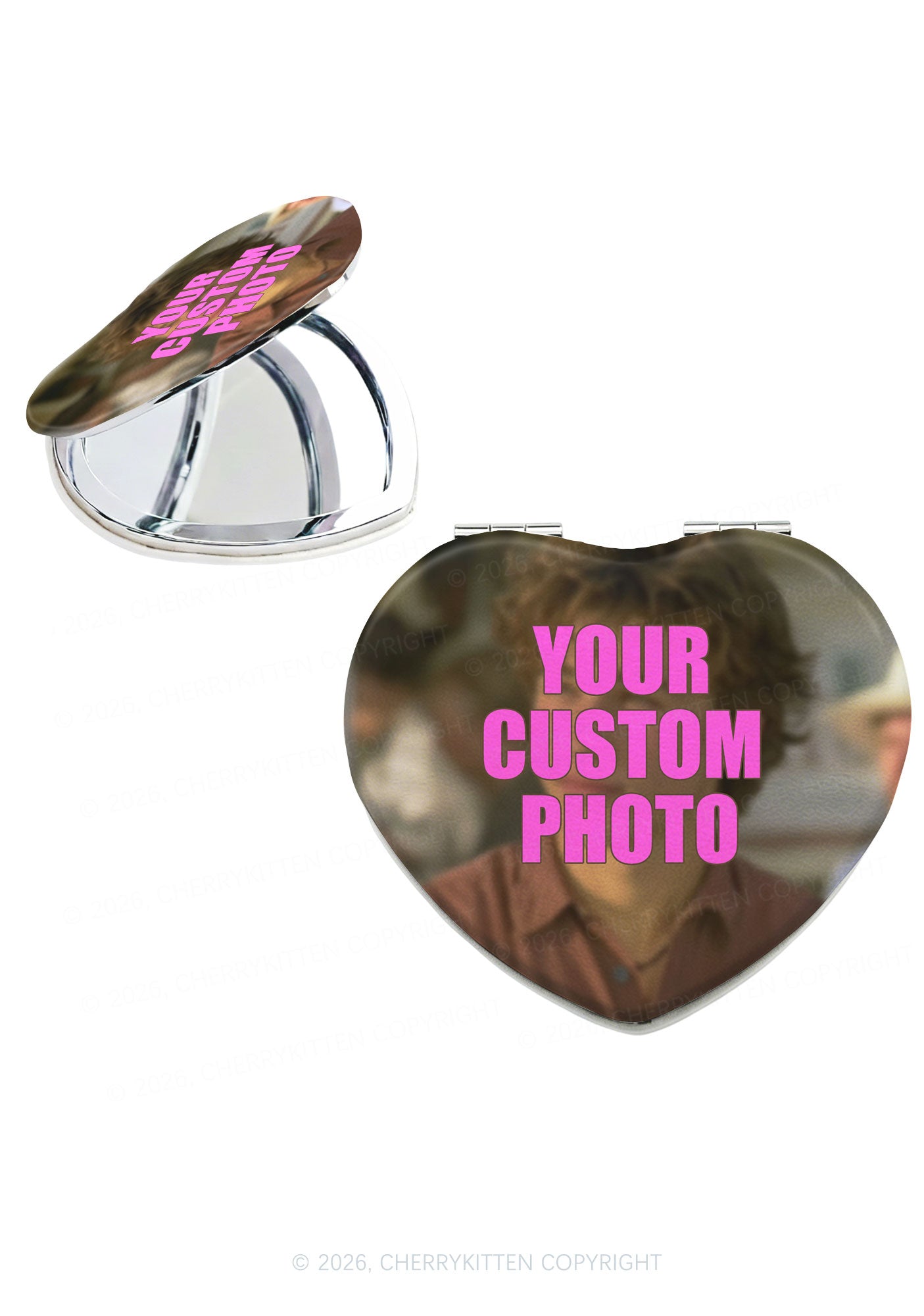 Custom Photo Y2K Folding Makeup Mirror Cherrykitten