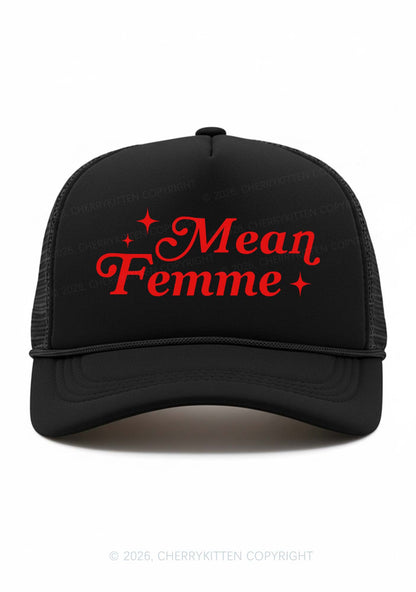 Mean Femme Pride Y2K Trucker Hat Cherrykitten