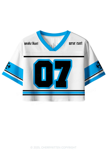Custom Smoke Blunt Y2K Crop Sport Jersey Shirts Cherrykitten
