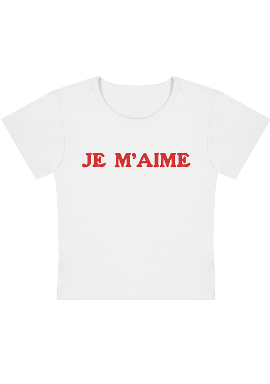 Je M'aime Y2K Baby Tee