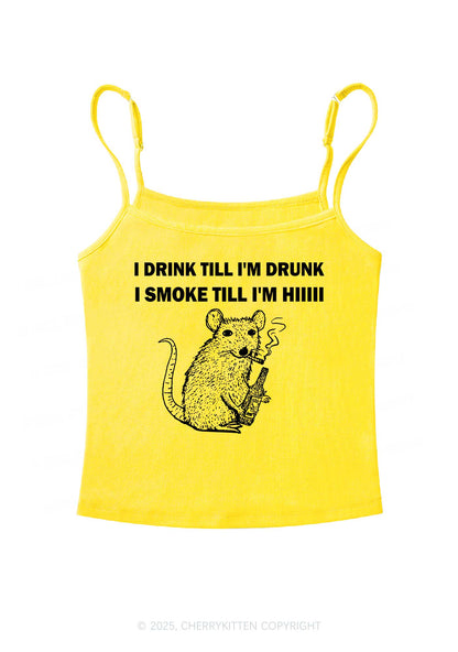 Drunk And Smoke Ratz Y2K Spaghetti Strap Cami Cherrykitten