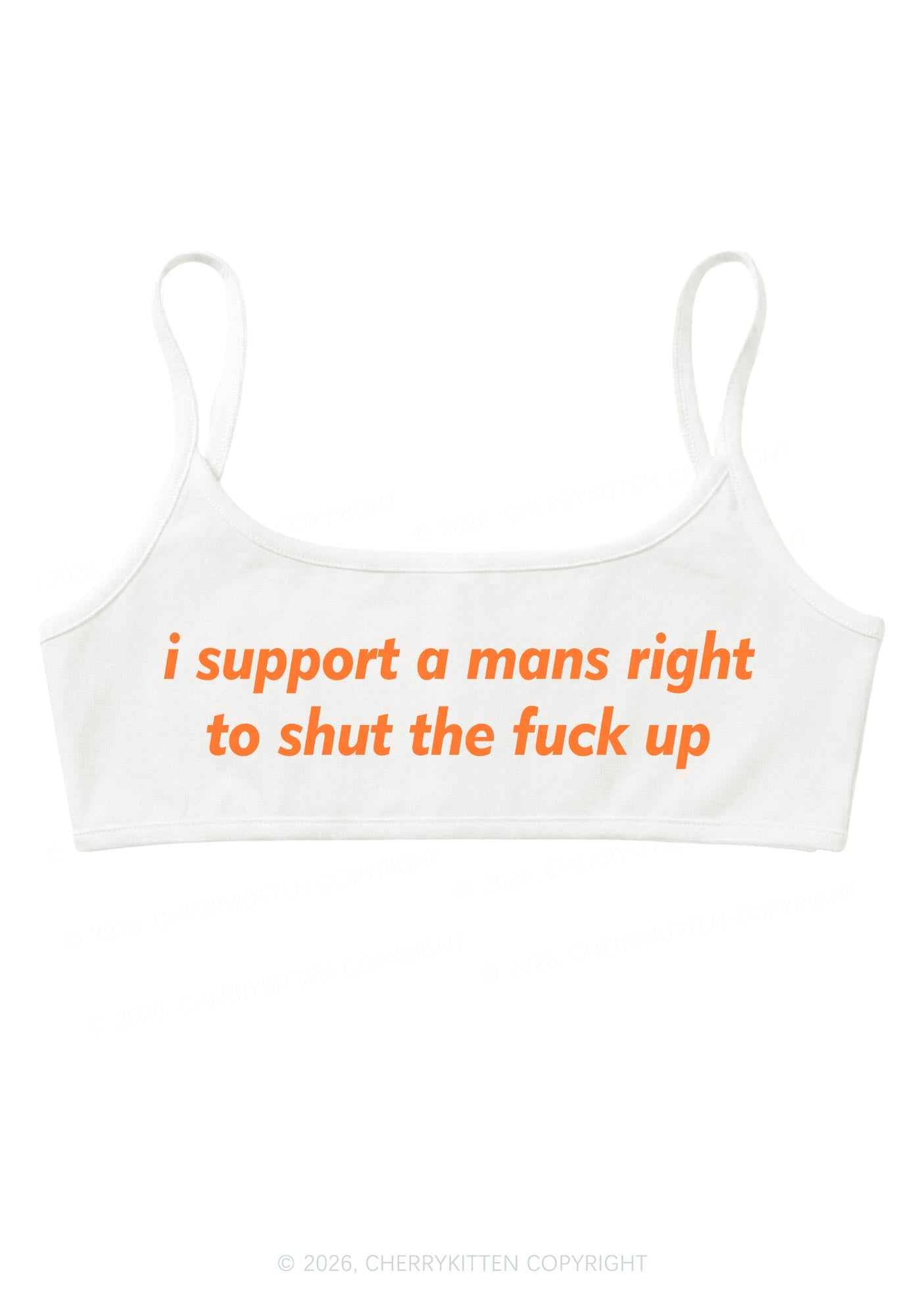 I Support A Mans Right Y2K Super Crop Cami Cherrykitten