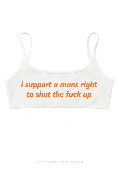 I Support A Mans Right Y2K Super Crop Cami Cherrykitten