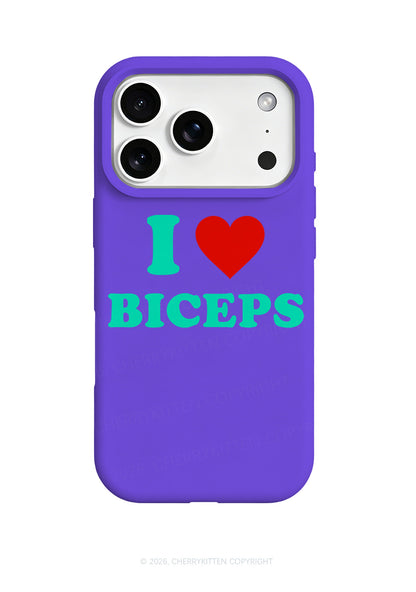 Purple I Love Biceps Y2K Phone Case Cherrykitten
