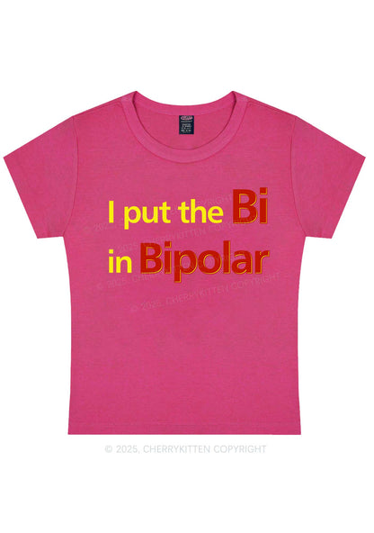 Bi In Bipolar Y2K Baby Tee Cherrykitten