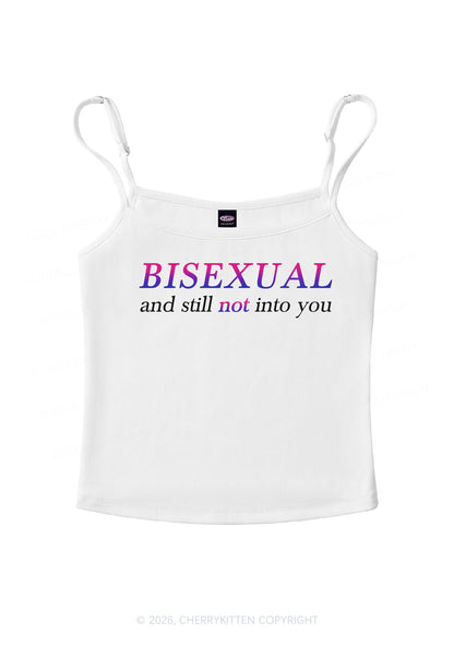 Bisexual And Still Not Into You Pride Y2K Spaghetti Strap Cami Cherrykitten