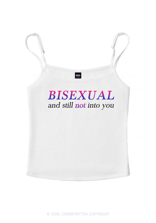 Bisexual And Still Not Into You Pride Y2K Spaghetti Strap Cami Cherrykitten