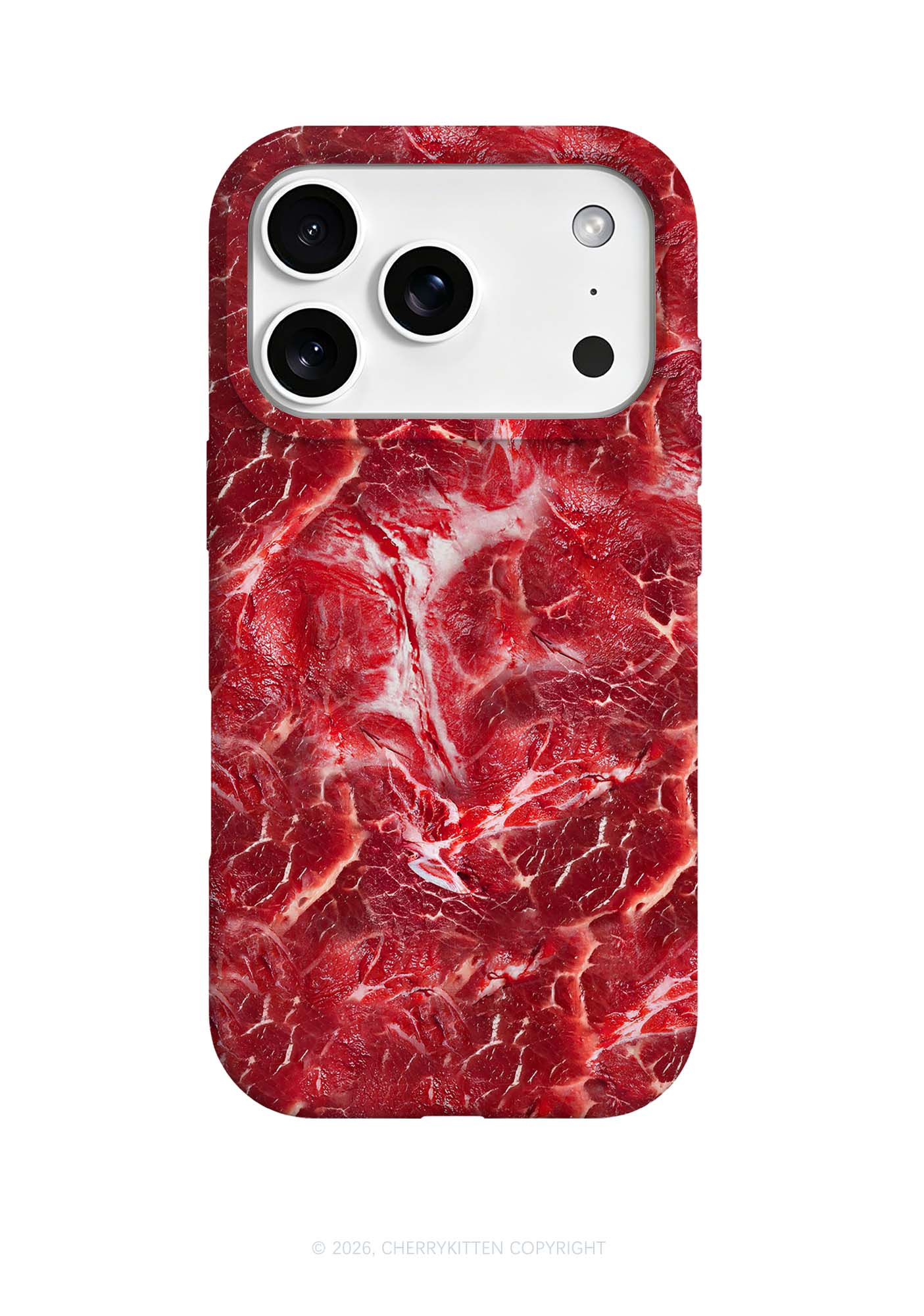 Beef Steak Texture Y2K Phone Case Cherrykitten
