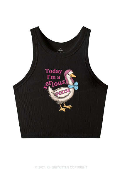 Serious Goose Y2K Crop Tank Top Cherrykitten