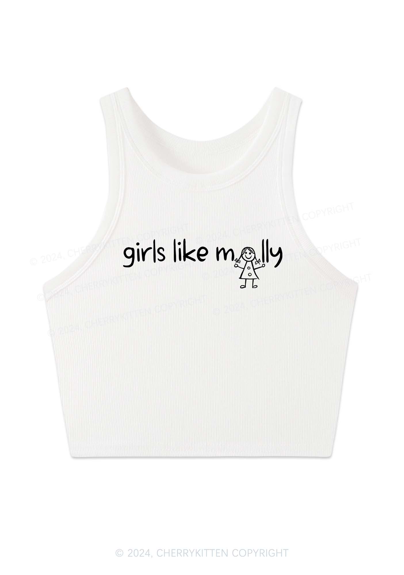 Girls Like Molly Y2K Crop Tank Top Cherrykitten