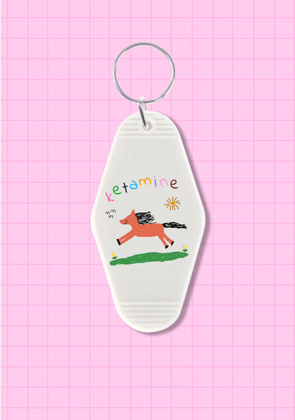 Orange Pony 1Pc Y2K Hotel Keychain Cherrykitten