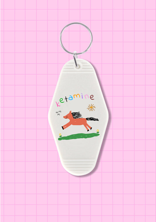 Orange Pony 1Pc Y2K Hotel Keychain Cherrykitten