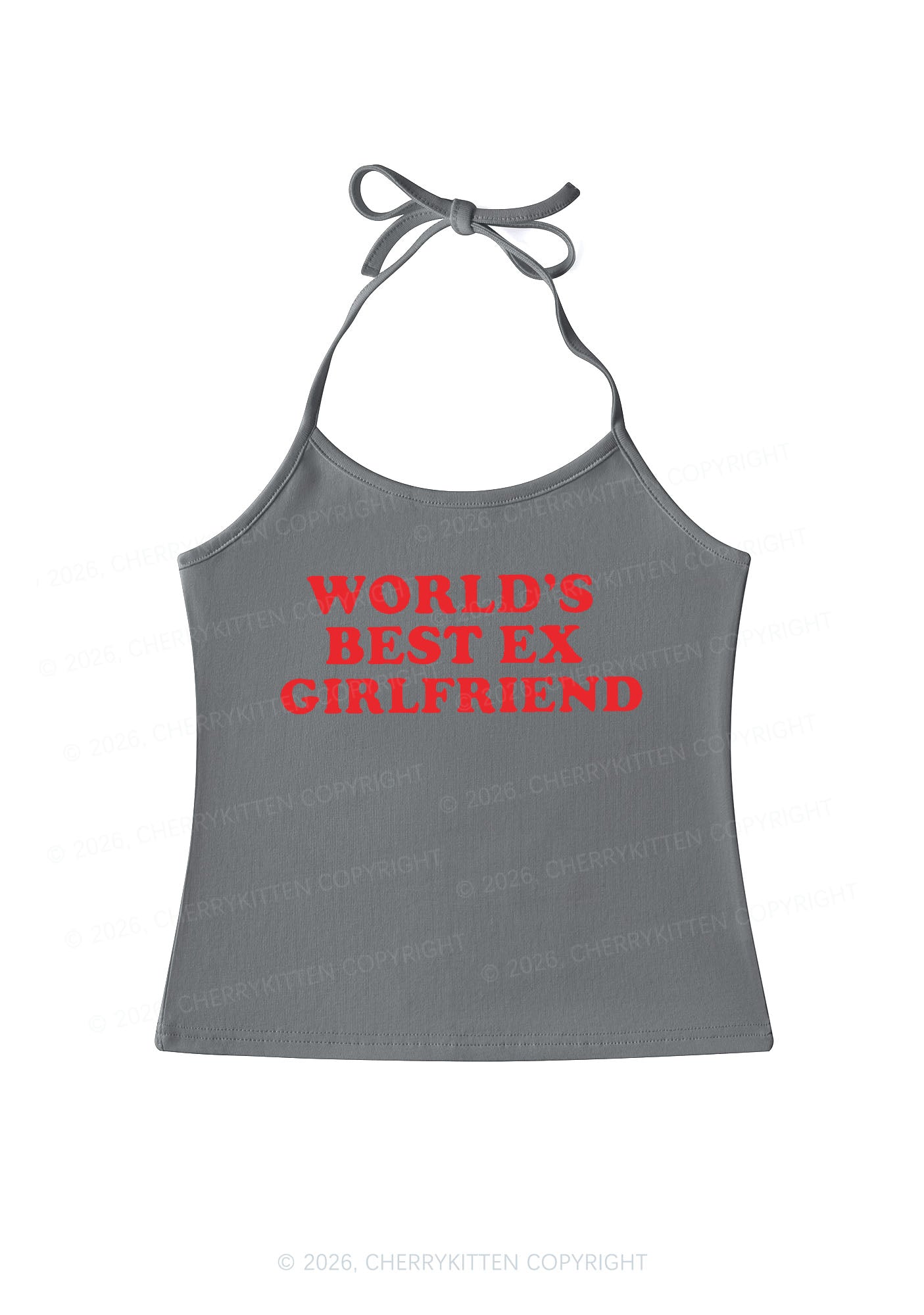 Best Ex Girlfriend Y2K Halter Neck Cami Cherrykitten