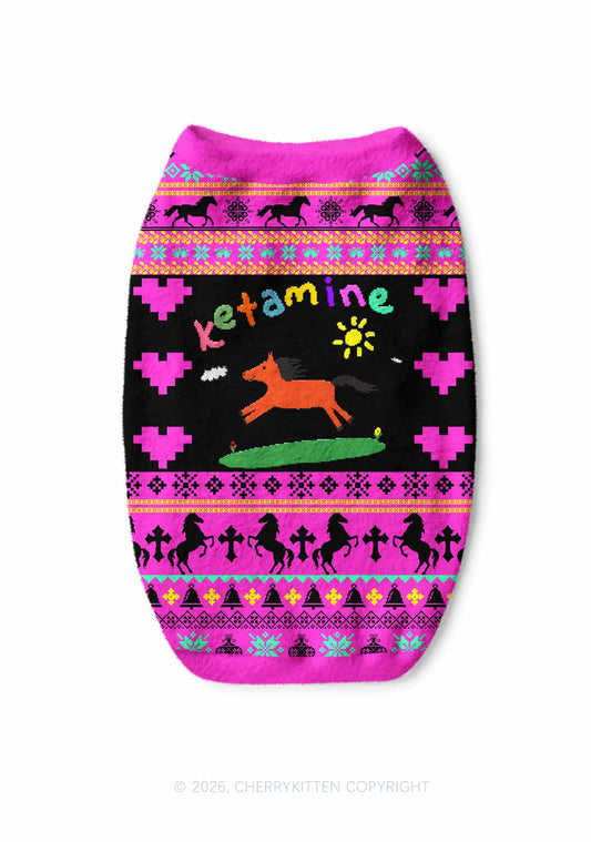 Orange Pony Y2K Pet Knit Sweatshirt Cherrykitten