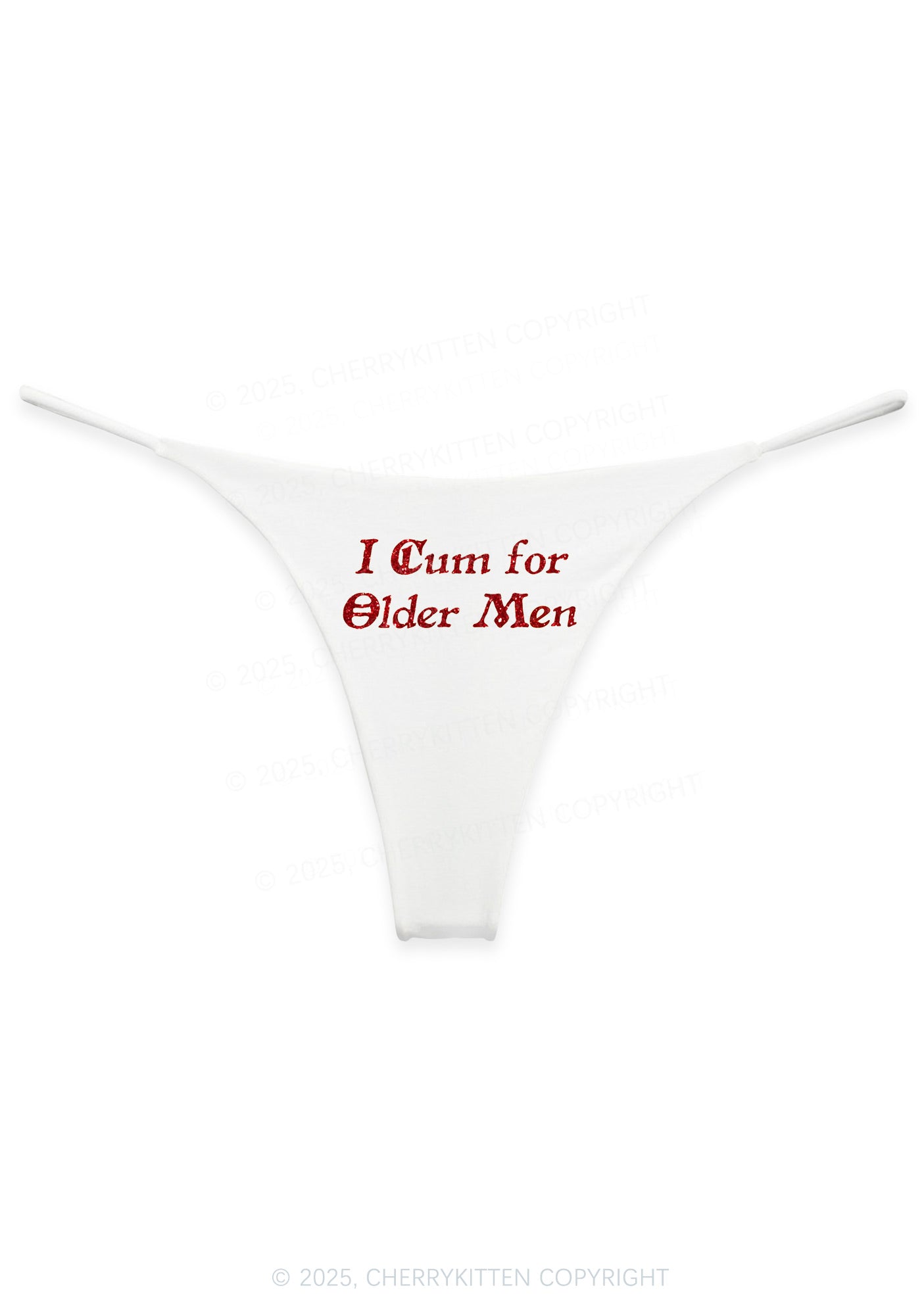Glitter Come For Older Men Y2K Bikini String Thong Cherrykitten