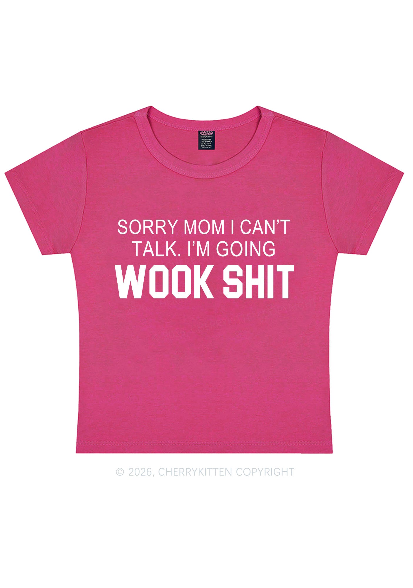 Im Doing Wook Shxt Y2K Baby Tee Cherrykitten