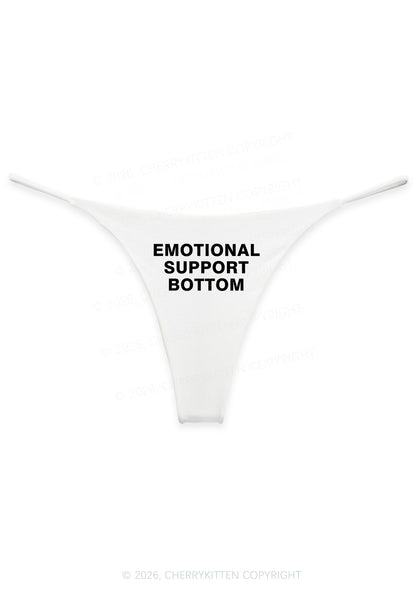 Emotional Support Bottom Pride Y2K Bikini String Thong Cherrykitten