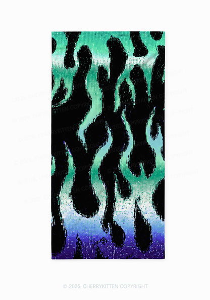 Gay Flame Pride Y2K Beach Towel Cherrykitten