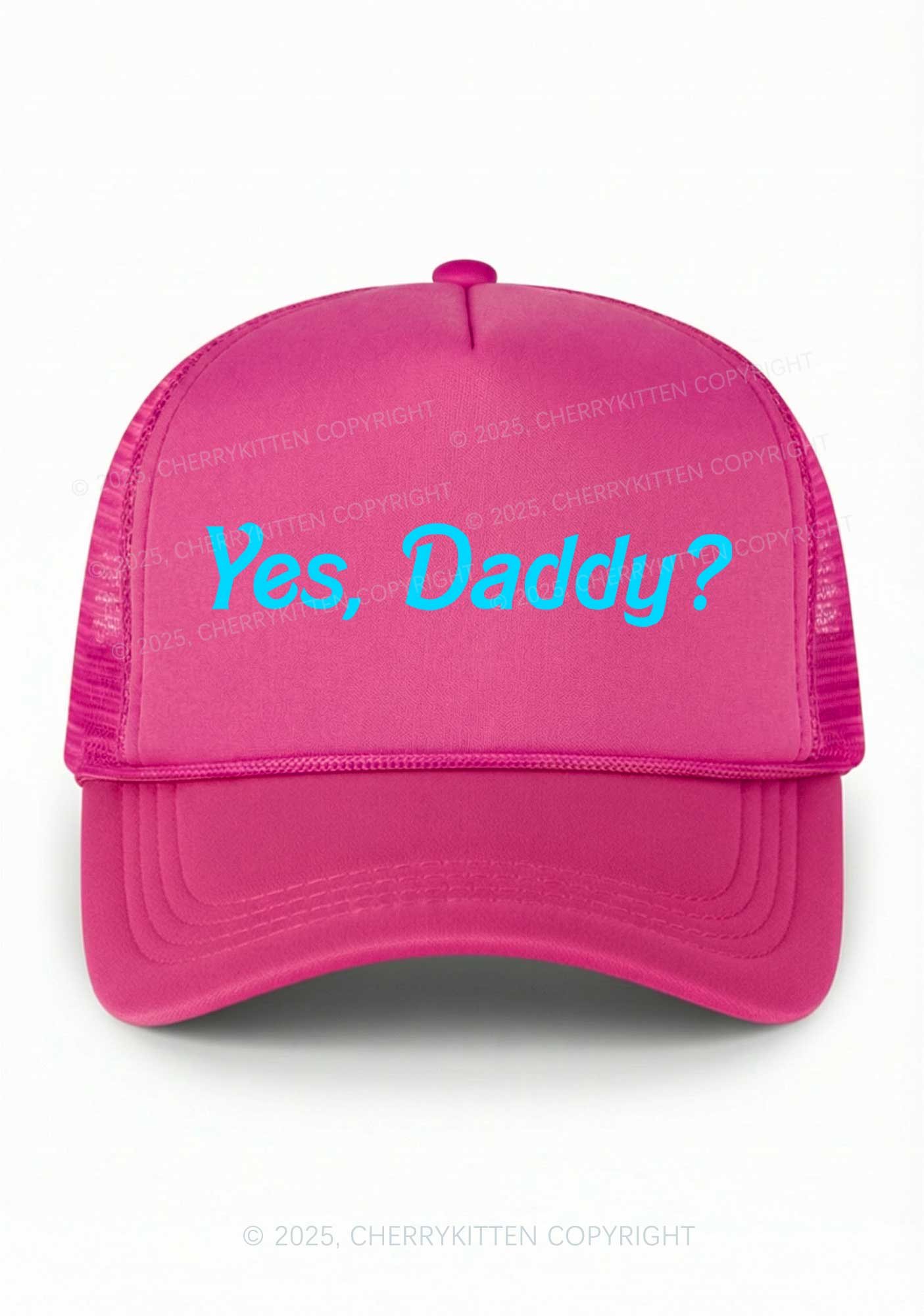 Yes Daddy Valentine's Day Y2K Trucker Hat Cherrykitten