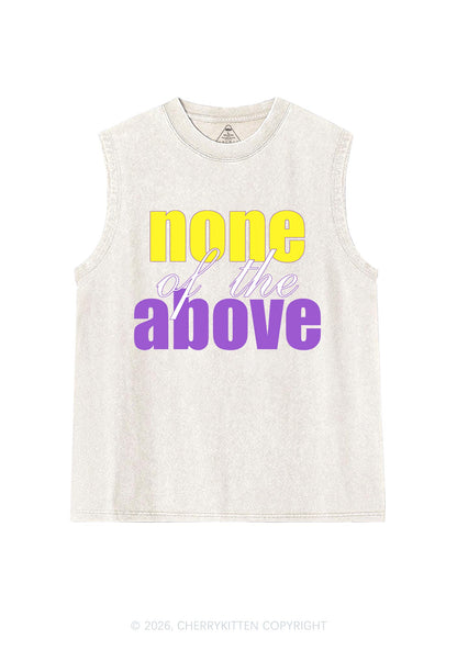 None Of The Above Pride Y2K Washed Muscle Tank Cherrykitten