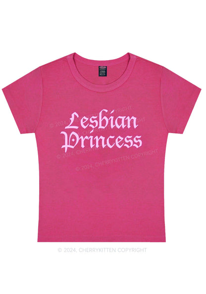 Lesbian Princess Y2K Baby Tee Cherrykitten