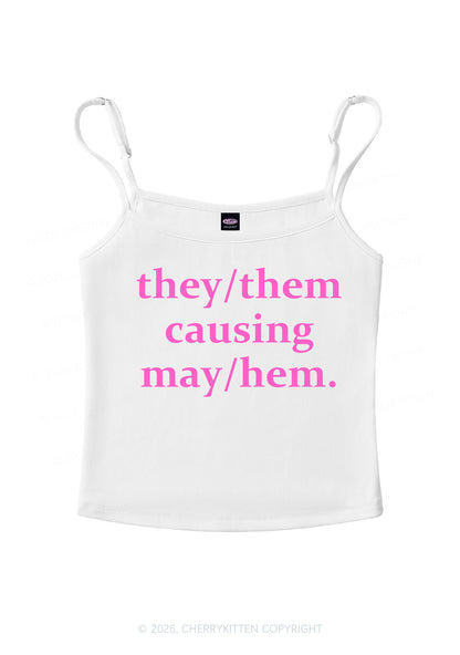They Causing May Pride Y2K Spaghetti Strap Cami Cherrykitten