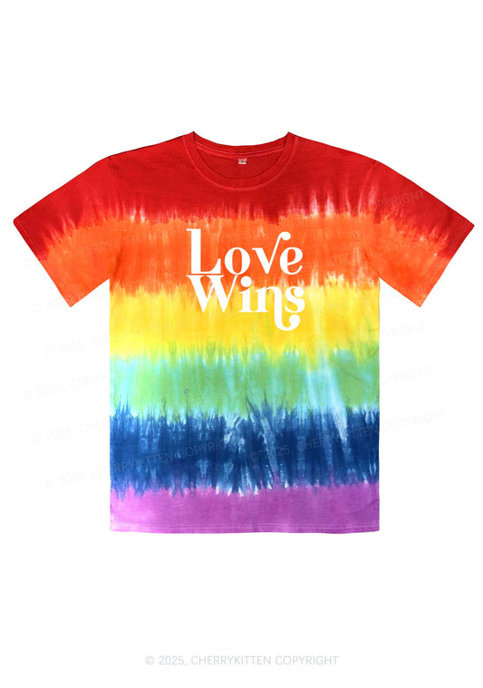 Love Wins Pride Y2K Tie Dye Shirts Cherrykitten