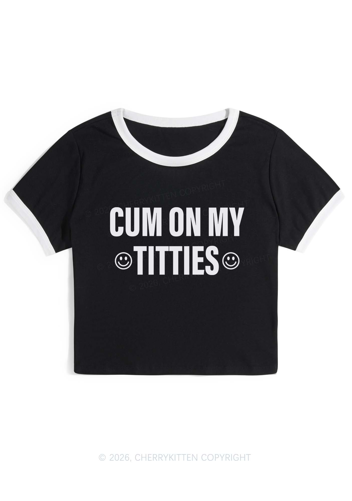 Cxm On My Txtties Y2K Ringer Tee Cherrykitten