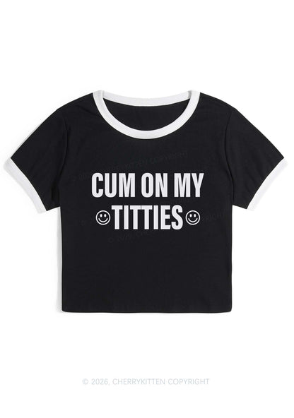 Cxm On My Txtties Y2K Ringer Tee Cherrykitten