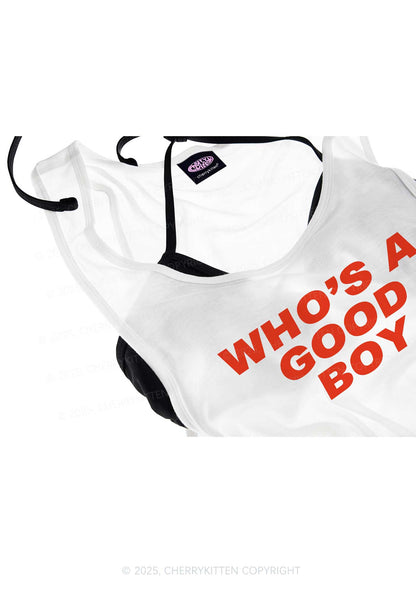 Who's A Good Boy Y2K Sheer Boyfriend Tank Cherrykitten