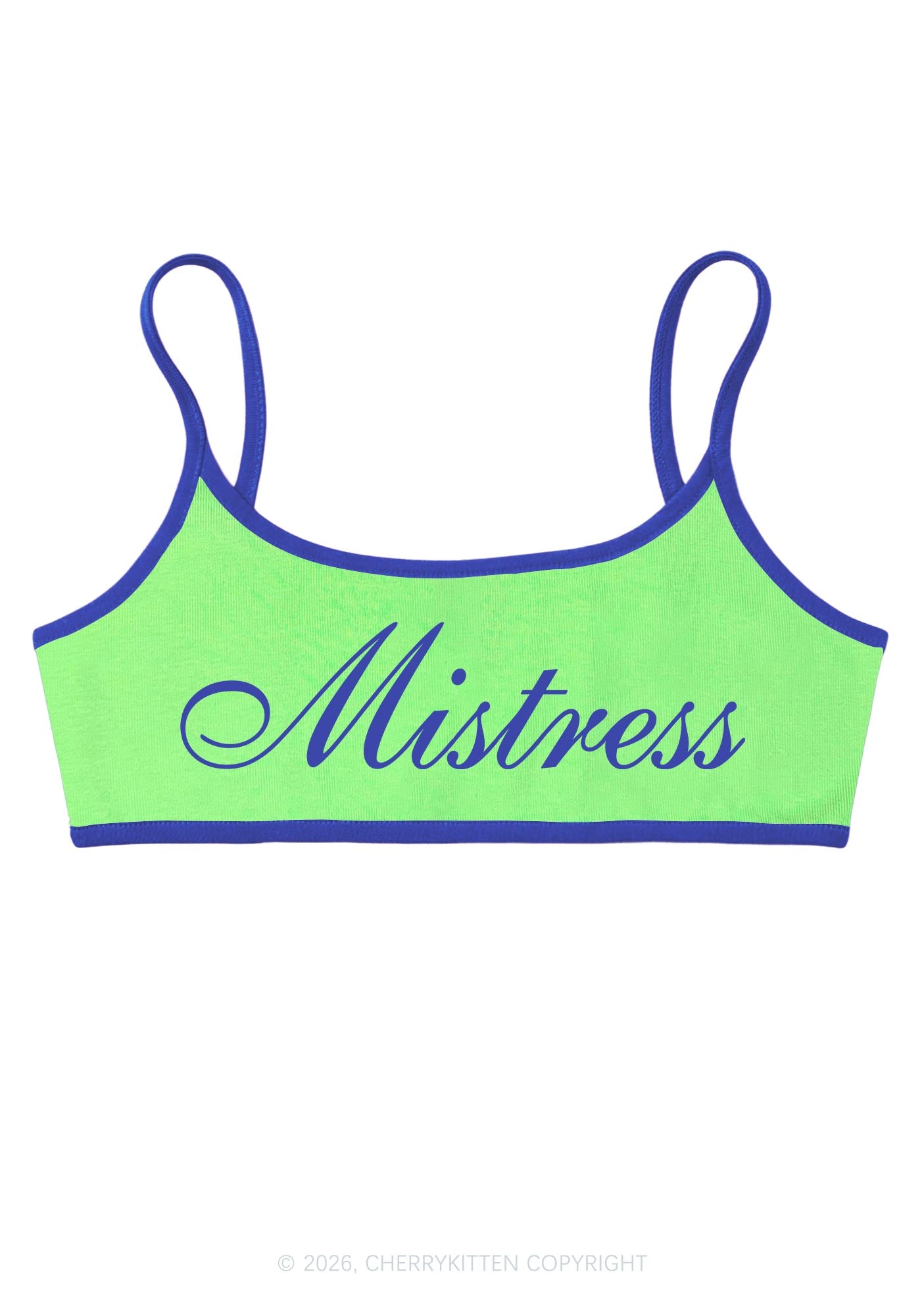 Mistress Y2K Super Crop Cami Cherrykitten