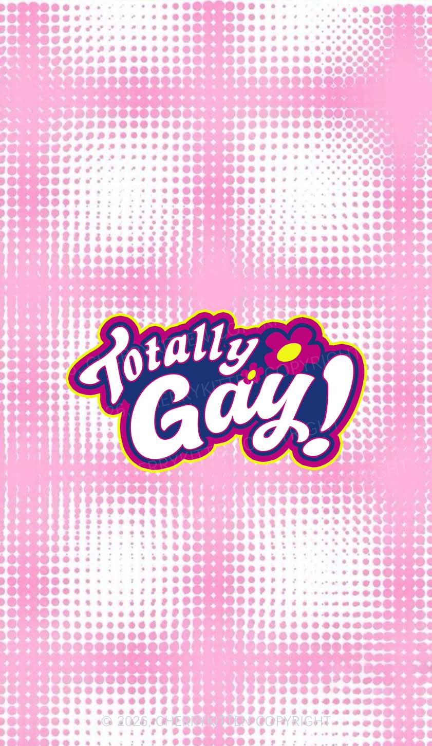 Totally Gay Pride Y2K Phone Case Cherrykitten