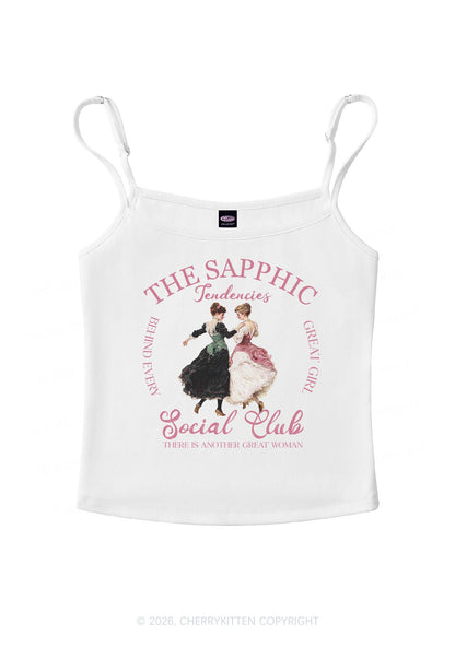 The Sapphic Pride Y2K Spaghetti Strap Cami Cherrykitten